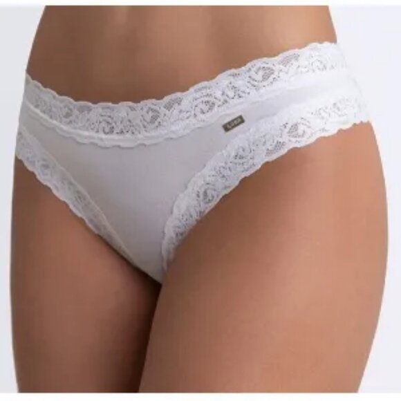 NEW! Loba Cotton Panties with Lace in original package - White 4695 - Picture 1 of 2